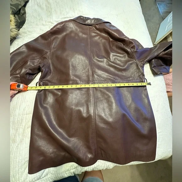 Coach Dark Brown Leather Jacket - Picture 3 of 14